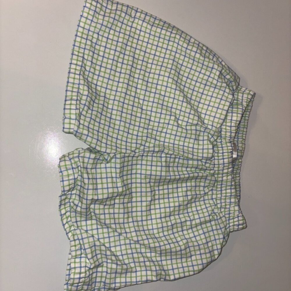 Cecil and Lou Blue Green White Plaid Shorts size 7 - Picture 3 of 6